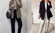5 Inspirasi OOTD Bukber Non Hijab dengan Blazer, Siap Tampil Elegan Ala Wanita Karier Kekinian