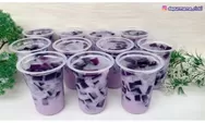 Minuman es jelly susu anggur, resep segar untuk musim panas apa lagi disaat berbuka puasa