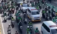 Ribuan Ojol Kawal Pemakaman Affan Kurniawan