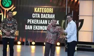 Bupati Bogor Rudy Susmanto Raih Penghargaan Cita Daerah Pekerjaan Layak dan Ekonomi Lokal di Ajang Anugerah Cita Negeri 2025