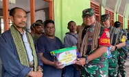 TMMD Ke-127 di TTU, TNI Salurkan Bantuan Sembako untuk Warga Kurang Mampu di Perbatasan