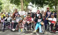 Keren Banget, 25 Penyandang Disabilitas Ikuti Kediri Run 2023