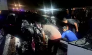 Oleng, Dua Kendaraan Rombongan Wisatawan Tabrakan di Jalan Raya Mojoagung Jombang, Salah Satu Sopir Terjepit