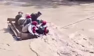 Akses Terputus, Relawan Bidan Gunakan Rakit dan Nyaris Tenggelam di Sungai Kala Ili Aceh Tengah