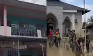 Momen Haru di Aceh Tamiang, Anak-anak TK Nyanyikan Lagu Penyemangat untuk Prajurit TNI