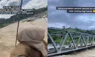 Kisah Guru Aceh Tengah Seberangi Sungai Pakai Tali Berujung Solusi, Jembatan Darurat Kini Bisa Dilalui Warga