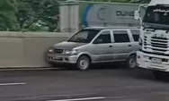 Mobil Panther Meluncur Tanpa Pengemudi di Tol Japek, Dikabarkan Sopir Meninggal Dunia