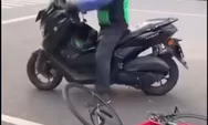 Diduga Terjadi Intimidasi, Pesepeda di Jalur Khusus Jakpus Bersitegang dengan Oknum Ojol