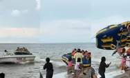 Aksi Donat Boat Berujung Petaka di Pantai Ammani, Wisatawan Terpental hingga Alami Luka