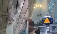Hujan Deras Picu Atap Bandara Soekarno-Hatta Jebol, Area Tunggu Penumpang Tergenang Air