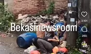 Tiga Terduga Pencuri Kendaraan Bermotor di Bekasi Diikat Jadi Satu di Tiang Listrik Dekat Tumpukan Sampah