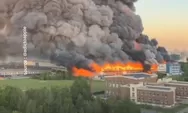 Gudang Senjata Bantuan NATO di Kota Kiev Ukraina Meledak dan Terbakar Setelah Kena Rudal Rusia 
