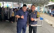 Bhabinkamtibmas Gunung Sahari Utara Apresiasi Pelaksanaan Pembagian Kurban di Masjid Baiturrahim