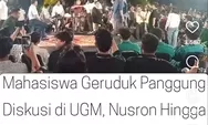 Diskusi Yang Menghadirkan Budiman Sudjatmiko di UGM Terhenti Setelah Digeruduk Mahasiswa