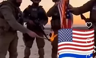 Tentara Israel Membakar Bendera Amerika setelah Presiden Donald Trump Berdamai dengan Iran