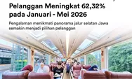 Pelanggan Kereta Wisata Panoramic Naik 60-an Persen