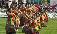 Tari Kelana Lengger Banyumasan Memukau di Istana Merdeka Jelang Penurunan Bendera HUT RI ke 81