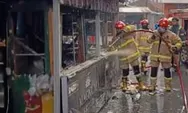 Gas LPG Bocor, Warung Semi Permanen di Pasar Karlis Kota Tasikmalaya Hangus Terbakar