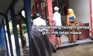 Viral Instagram, Guru Matematika SMK Serang Tetap Mengajar di Tengah Banjir SMKN 2 Kota Serang