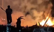 Kebakaran Gelondongan Kayu di Aceh Utara Saat Kemarau, Warga Desa Geudumbak Panik