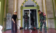 Sambut Ramadan, Prajurit Kodim 0612/Tasikmalaya Bersihkan Masjid Serentak di 25 Koramil