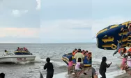 Viral Donat Boat Pantai Ammani Picu Insiden Wahana Laut, Wisatawan Terhempas saat Manuver Dekat Bibir Pantai