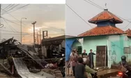 Kebakaran SPBE Cimuning Bekasi Viral, Mushola Tetap Berdiri di Tengah Puing Bangunan Hangus