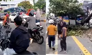 Adu Banteng di Mejayan, Bus Ini Dihantam Truk Hingga Terlempar ke Rumah Warga, Sopir Terjepit!