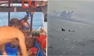 Momen Haru Pemancing Selamatkan 3 Nelayan Terombang-ambing 13 Jam di Perairan Tanjung Lesung Banten yang Viral