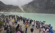 Destinasi Wisata Kawah Putih Jadi Primadona Libur Akhir Pekan, Wisata Alam Gunung Patuha Dipadati