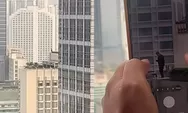 Viral Pria Berbaju Hitam di Rooftop Saat Demo Mahasiswa Bundaran HI, Warganet Ramai Berspekulasi