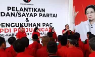 Lantik Badan Partai dan PAC, Ade Sugianto Minta Kader PDI Perjuangan Jadi Penyambung Aspirasi Warga Tasikmalaya