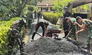 Dari Cangkul ke Semi Hotmix, Kekompakan TNI-Polri dan Warga Ubah Jalan Desa di Tasikmalaya