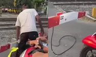 Viral Pria Rusak Palang Pintu KA di Sleman, KAI Lapor Polisi dan Terduga Pelaku Diamankan