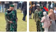 Prajurit TNI Viral Dipeluk Komandan saat Kelulusan, Ternyata Emaknya Ada di Lokasi tapi Tak Kenali Anaknya