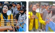 Momen Kocak BEM UI Roasting Polwan di Thamrin, Spanduk "Kami Siap Melayani" Jadi Sorotan