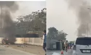 Kecelakaan Tol Serpong Cinere Hari Ini, Subaru Terbakar Usai Tabrak Truk, 2 Pengemudi Luka