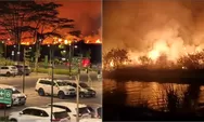 Kebakaran Lahan Dekat Mall 23 Semarang di POJ City, Damkar Semarang Dikerahkan Saat Api Membesar