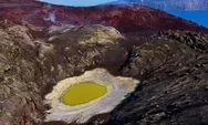 Fenomena Telur Ceplok Muncul di Kawah Gunung Anak Krakatau, Ini Penjelasan soal Genangan Air Bercampur Belerang