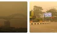 Langit Kuning Selimuti Barito Utara, Kabut Asap Karhutla di Kalimantan Tengah Ganggu Aktivitas Warga