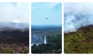 Karhutla Kayong Utara Belum Padam, Selang Tak Sampai Titik Api hingga Petugas Harus Basahi Area Agar Api Tak Merembet