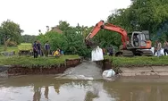 Tanggul Saluran Induk Mrican Kanan Jebol, Dinas PUPR Jombang Lakukan Penanganan Darurat