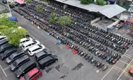 Polrestabes Surabaya Gelar Bazar Ranmor, 800 Motor Curian Dikembalikan Gratis ke Pemilik
