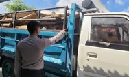 Polres Malang Tangkap Pelaku Ilegal Loging di Sumbermanjing Wetan, Mobil Truk dan Kayu Jati Disita