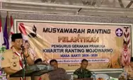 Sekda Jombang Lantik Pengurus Kwarran Pramuka Mojowarno Masa Bakti 2026–2029