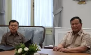 Prabowo Terima Kunjungan Jusuf Kalla, Siap Partisipasi Bangun Energi Hijau