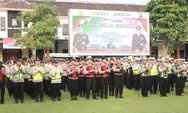Polres Jombang Gelar Apel Pengamanan Pengesahan Warga Baru PSHT Parluh 2016