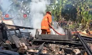 Ditinggal Sholat Jumat, Rumah Lansia di Plandaan Jombang Ludes Terbakar, Kerugian Capai Rp125 Juta
