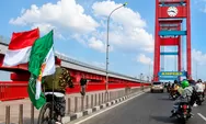 Demi Muktamar ke 35 NU, Anggota Banser Asal Sumsel Gowes Ribuan Kilometer Menuju Jombang