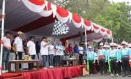 162 Peserta Meriahkan Gerak Jalan ROJO 2026 di Ngoro Jombang, Bupati Warsubi Kibarkan Bendera Start